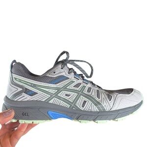 ASICS Women's Gel-Venture 7 Running Shoes - Size: 7 Gray Mint Blue